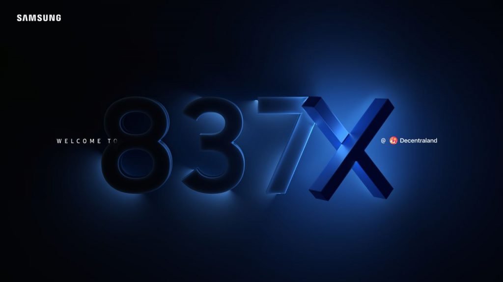Samsung, NFT Rozetleri ve Sineması ile Decentraland Metaverse'deki Virtual Store 837X'i Tanıttı