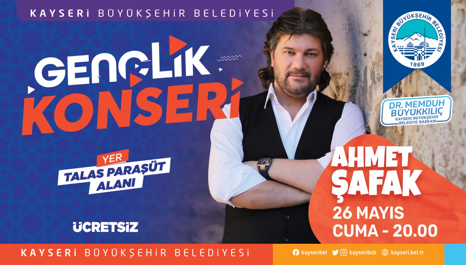Büyükşehir’den Gençliğe 'Ahmet Şafak' Konseri Büyükşehir’den Gençliğe 'Ahmet Şafak' Konseri