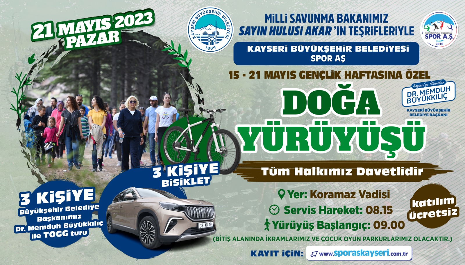 Genç Dostu Büyükşehir’den Gençlik Haftası'na Özel Doğa Yürüyüşü Genç Dostu Büyükşehir’den Gençlik Haftası'na Özel Doğa Yürüyüşü